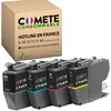 Image de COMETE, Marque française - LC421XL - 4 Cartouches d'encre Compatibles avec Brother LC421 LC421 XL - pour Brother DCP-J1050DW DCP-J1140DW MFC-J1010DW (1 Noir et 3 Couleur)