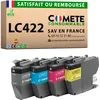 Image de COMETE, Marque française - LC422XL - 4 Cartouches d'encre Compatibles avec Brother LC422 LC422 XL - pour Brother MFC-J5340DW MFC-J5345DW MFC-J5740DW MFC-J6540DW MFC-J6940DW (Noir et Couleur)