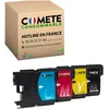 Image de COMETE, Marque française - LC980XL LC1100XL - 4 Cartouches d'encre Compatibles avec Brother LC980 LC1100 XL - pour Brother MFC-6890CDW MFC-790CW MFC-990CW MFC-J615W DCP-185C DCP-383C DCP-395CN