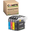 Image de COMETE, Marque françaie - LC223XL - 4 Cartouches d'encre Compatible avec Brother LC223 LC221 XL - pour Brother MFC-J480DW J5620DW J680DW J4420DW J5320DW J4620DW J880DW (1 Noir et 3 Couleur)