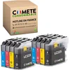 Image de COMETE, Marque française - LC225-8 Cartouches d'encre Compatibles avec Brother LC225 LC227 XL - pour Cartouche Brother MFC-J4420DW MFC-J4620DW MFC-J4625DW (2 Noir et 6 Couleur)