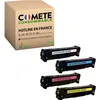 Image de COMETE, Marque française - 410A - 4 Cartouches de Toners Compatibles HP 410A 410X (CF410A CF410X) - pour HP Color LaserJet Pro MFP M477fdw M477 M477fdn M377dw M477fnw M452nw (Noir et Couleur)