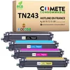 Image de COMETE, Marque française - TN243-4 Cartouches de Toners Compatibles avec Brother tn243 TN-243 (ou TN247) - pour Toner Brother dcp-l3550cdw mfc-l3750cdw (1 Noir et 3 Couleur)