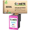 Image de COMETE, Marque Française - 303XL - 1 Cartouche d’Encre Compatible Couleur pour HP 303 XL - pour HP Envy Photo 6234 7200 6230 7830 6220 6232 7134 6232 7134 Tango X (1 Couleur)