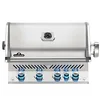 Image de Barbecue à gaz encastrable Napoleon Prestige Pro 500 inox avec rôtissoire