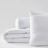 Image de Blanrêve - Pack couette + 1 oreiller + 1 polochon Microfibre Douceur blanc 140x200 cm