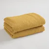 Image de univers decor - Lot de 2 Serviettes invité éponge Spa 30 x 50 cm / 400 GR/m² (Jaune Maîs, Lot de 2 Serviettes invité Spa 30 x 50 cm)