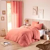 Image de UNIVERSDECOR Parure de Couette Gaze de Coton 260 x 240 pour lit 2 Places King Size 160 à 180 cm (Blush)