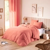 Image de Univers Décor - Parure housse de couette en gaze de coton blush 260x240 cm