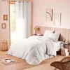 Image de UNIVERSDECOR Parure de Couette Gaze de Coton 240 x 220 pour lit 2 Places 140 à 160 cm (Neige)