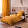 Image de UNIVERSDECOR Parure de Couette Gaze de Coton 140 x 200 pour lit 1 Place (Curry)