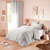 Image de Univers Décor - Parure housse de couette en gaze de coton perle 140x200 cm