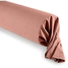 Image de Coton Pur - Taie de Traversin 100% coton vieux rose - 45x185 cm OS
