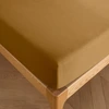 Image de Coton Pur - Drap housse 100% Coton bonnet 30 cm caramel 200x200 cm