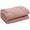 Image de univers decor - Lot De 2 Serviettes invité éponge Spa 30 x 50 cm / 400 GR/m² (Vieux Rose)