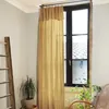 Image de L'effet papillon Rideau Ajustable + 8 Anneaux Pince   Gaze de Coton   140 x 300 cm   Safran   Gaïa
