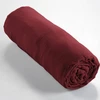 Image de L'Effet Papillon - Drap housse Gaze de Coton Gaïa bordeaux 160x200 cm