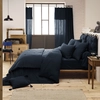 Image de L'Effet Papillon - Housse de couette Gaze de Coton Gaïa bleu foncé 260x240 cm