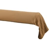 Image de L'Effet Papillon - Taie de traversin Gaze de Coton Gaïa marron - 85x185 cm 85x185 cm