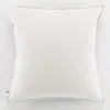 Image de L'Effet Papillon - Taie d'oreiller Flanelle Candice blanche 63x63 cm