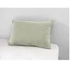 Image de Taie d'oreiller 50x70 cm Gaze de Coton à Fleurs Vert d'eau