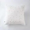 Image de Taie d'oreiller 60x60 cm Gaze de Coton à Pois brodés Chantilly