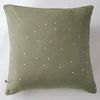 Image de L'Effet Papillon - Taie d'oreiller Gaze de coton Gaïa Chic romarin 60x60 cm