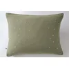 Image de Taie d'oreiller 50x70 cm Gaze de Coton à Pois brodés Romarin