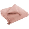Image de L'Effet Papillon - Edredon Gaze de Coton Gaïa rose pêche - 150x150 cm OS