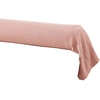 Image de L'Effet Papillon - Taie de traversin Gaze de coton Gaïa rose pêche - 85x185 cm 85x185 cm