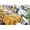 Image de L'effet papillon Nappe Rectangle 150x250 cm Gaze de Coton Safran