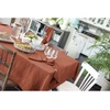 Image de L'Effet Papillon - Nappe rectangle Gaze de coton Gaïa orange 150x350 cm