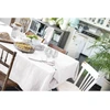 Image de L'Effet Papillon - Nappe rectangle Gaze de coton Gaïa blanche 150x350 cm