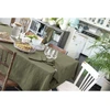 Image de L'Effet Papillon - Nappe rectangle Gaze de coton Gaïa kaki 150x350 cm
