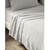 Image de L'Effet Papillon - Drap plat Gaïa gris 240x300 cm