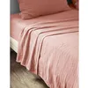 Image de Drap Plat 240x300 cm Gaze de Coton Rose