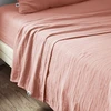 Image de L'Effet Papillon - Drap plat Gaïa rose 240x300 cm