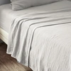 Image de L'Effet Papillon - Drap plat Gaïa nuage 270x300 cm