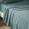 Image de L'Effet Papillon - Drap plat Gaïa canard 270x300 cm