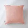 Image de Taie d'oreiller 60x60 cm Gaze de Coton à Pois brodés Rose