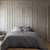 Image de L'Effet Papillon - Housse de couette Bambou Salomé anthracite 240x220 cm