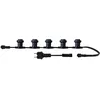Image de TIBELEC Guirlande Guinguette LED 5m, pour 7 ampoules non fournies, E27, 105W, IP65, connectable
