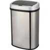 Image de KITCHEN MOVE Poubelle de cuisine automatique 58L MAJESTIC SILVER grande capacité en INOX brossé avec cerclage