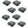 Image de Lumisky Lot de 8 balises solaires de jardin carrées à poser balisage LED blanc chaud 8x QUADRY 12x12cm
