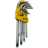Image de Nemura Clé Allen Torx - Coffret de 9 Clés Torx à double extrémité En Chrome Vanadium - Pour Assemblage - Livré Avec Boîte de Rangement - Outillage Résistant - Marque Française