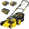 Image de Nemura Tondeuse Autotractée à Batterie 80 V (2x40V) - Coupe 46 cm - Jusqu'à 500 m2 - Fonction Mulching - Livrée avec 2 Batteries 4Ah et 2 chargeurs - Marque Française