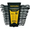 Image de Nemura Coffret cliquet articulées de 12 pcs 8-19mm - Acier Chrome Vanadium - Livrées avec un Support de Rangement - Coffret cles Outils bricolage - Qualité Professionnelle -Marque Française