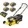 Image de Nemura Tondeuse Autotractée à Batterie 80 V (4x40V) - Coupe 42 cm - Jusqu'à 500 m2 - Fonction Mulching - Livrée avec 4 Batteries 2Ah et Chargeur - Marque Française