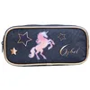 Image de Bagtrotter Trousse Scolaire rectangulaire Cybel Cheval Licorne Bleue