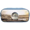 Image de Bagtrotter Trousse Scolaire rectangulaire Baby Yoda Star Wars/The Mandalorian Beige et Bleue